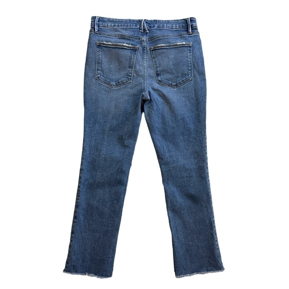 Good American Good Legs Straight Jeans with Raw Hem 10/30 - Picture 5 of 6